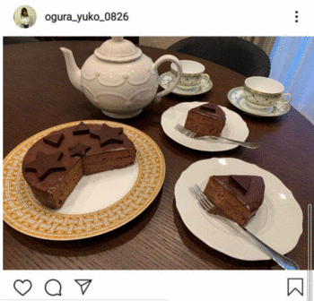小倉優子の手作りチョコレートケーキ-1.GIF